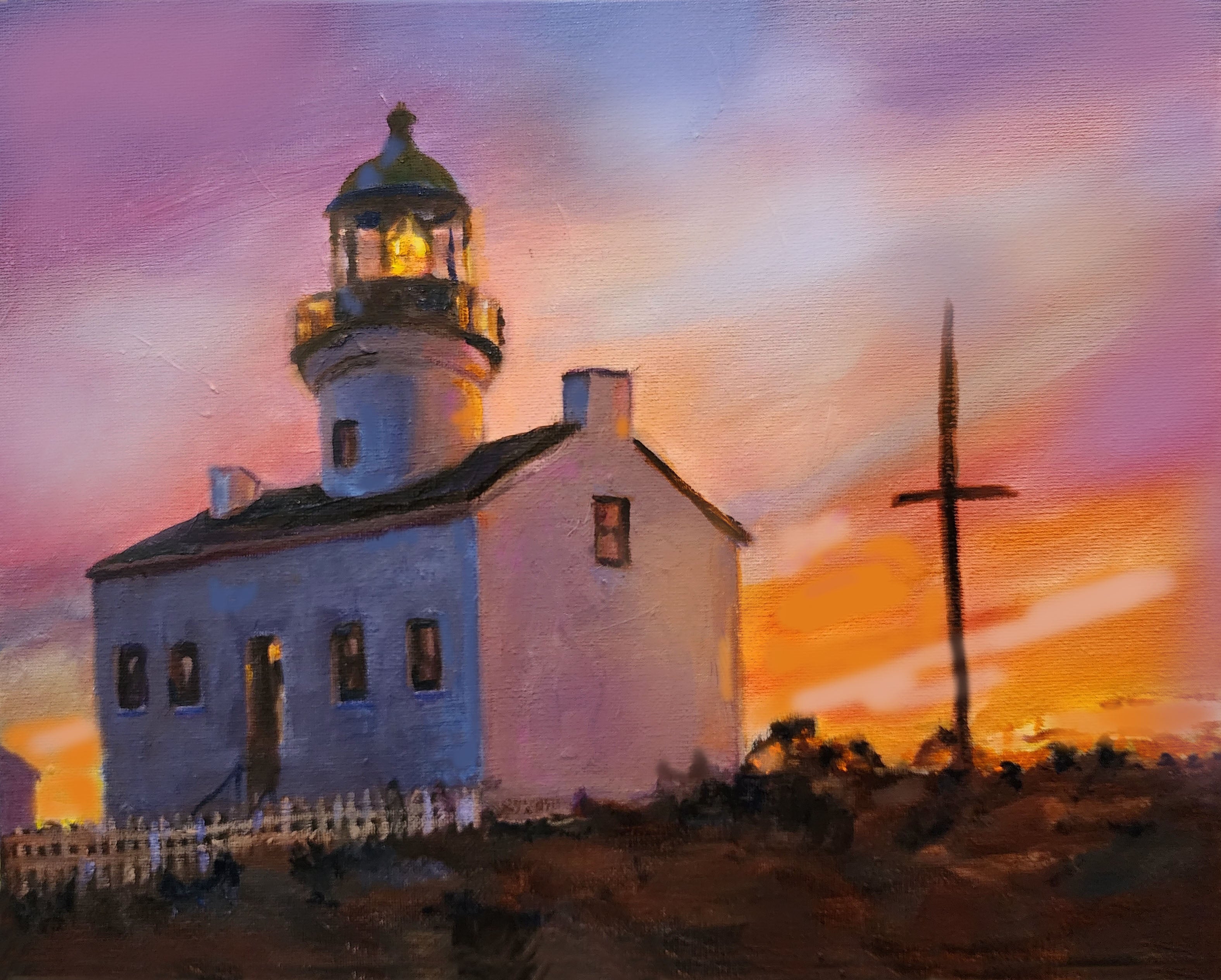 OIL PAINTING   Point Loma Lighthouse Workshop ( 4-weeks session) July 8, 15, 22 and 29